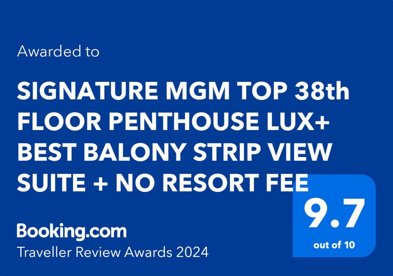 Signature Mgm Top 38Th Floor Penthouse Lux+ Best Balony Strip View Suite + No Resort Fee Лас-Вегас Екстер'єр фото