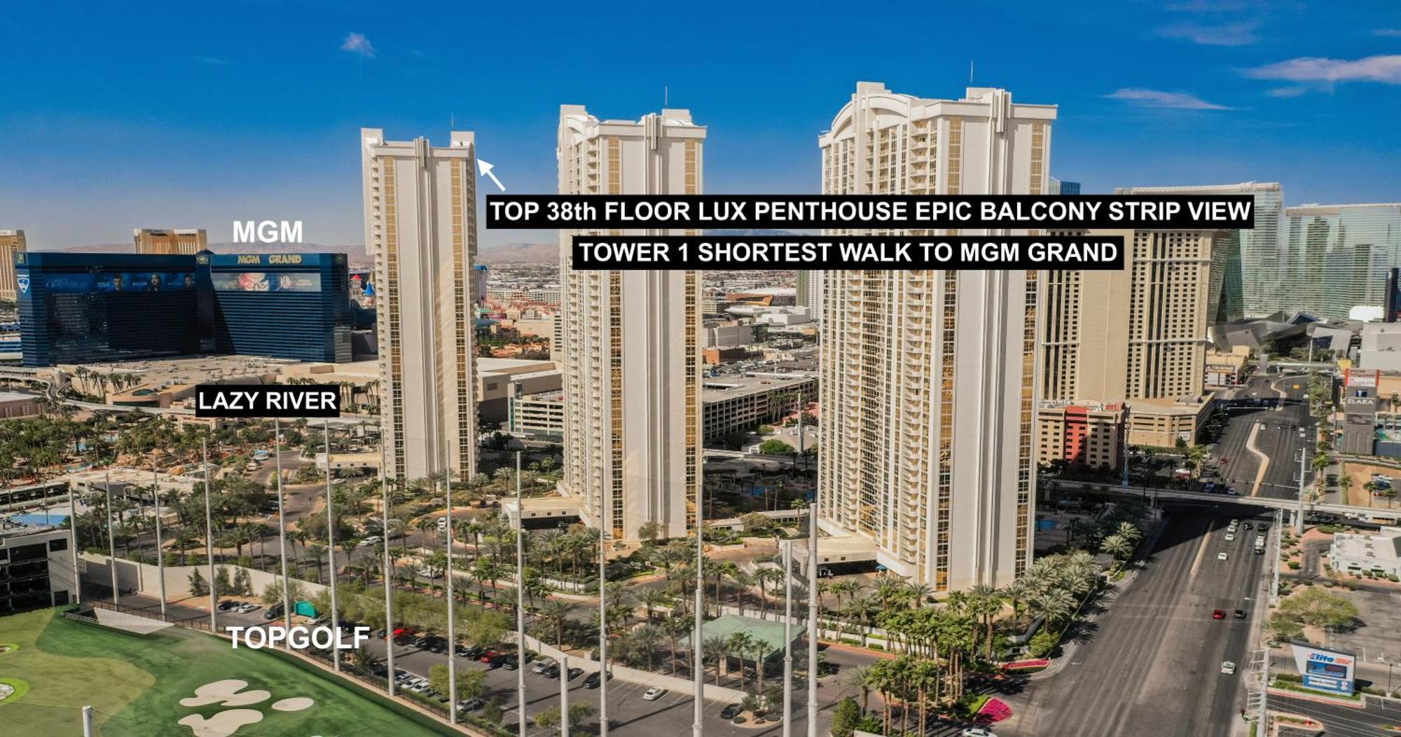 Signature Mgm Top 38Th Floor Penthouse Lux+ Best Balony Strip View Suite + No Resort Fee Лас-Вегас Екстер'єр фото
